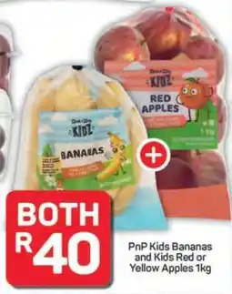 Pick n Pay Hypermarket PnP Kids Bananas and Kids Red or Yellow Apples 1kg offer