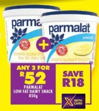 Parmalat low fat dairy snack