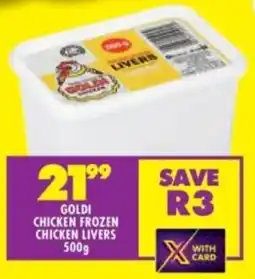 Shoprite Goldi chicken frozen chicken livers offer