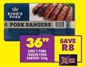 Shoprite King's pork frozen pork bangers offer