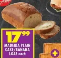 Shoprite Madeira plain cake/ banana loaf offer