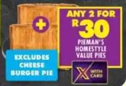 Shoprite Pieman's homestyle value pies offer