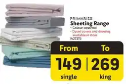 Makro Primaries Sheeting Range offer