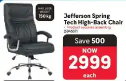 Makro Jefferson Spring Tech High-Back Chair offer