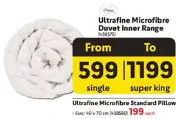Makro Ultrafine Microfibre Duvet Inner Range offer