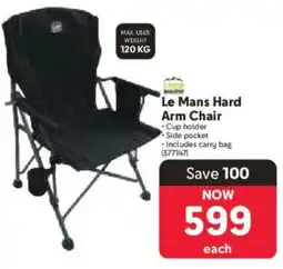 Makro Camp Master Le Mans Hard Arm Chair offer