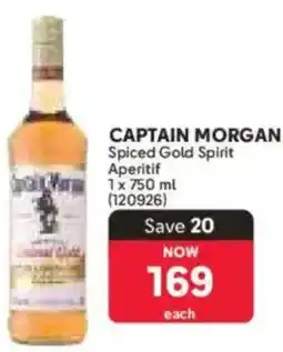 Makro Captain Morgan Spiced Gold Spirit Aperitif offer
