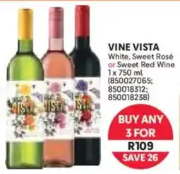 Makro Vine Vista White, Sweet Rosé or Sweet Red Wine offer