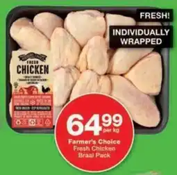 Checkers Hyper Farmer's Choice Fresh Chicken Braai Pack offer