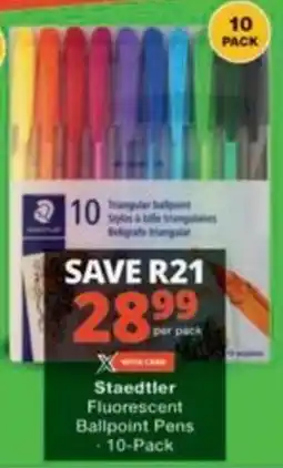 Checkers Hyper Staedtler Fluorescent Ballpoint Pens offer