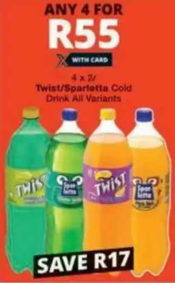 Checkers Hyper Twist/ Sparletta Cold Drink All Variants offer