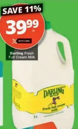 Checkers Hyper Darling Fresh Full Cream Milk offer