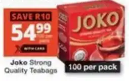 Checkers Hyper Joko Strong Quality Teabags offer