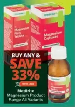 Checkers Hyper Medirite Magnesium Product Range All Variants offer