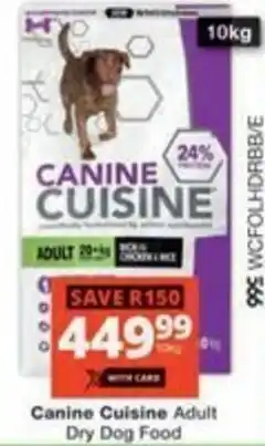 Checkers Hyper Canine Cuisine Adult Dry Dog Food offer
