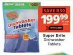 Checkers Hyper Super Brite Dishwasher Tablets offer