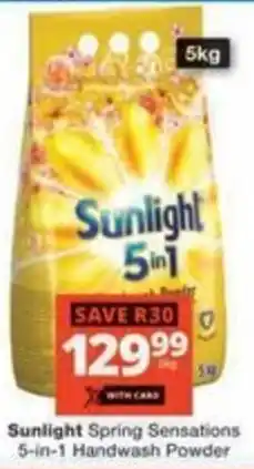 Checkers Hyper Sunlight Spring Sensations 5-in-1 Handwash Powder offer