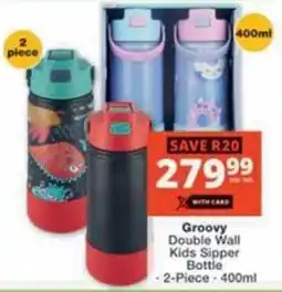 Checkers Hyper Groovy Double Wall Kids Sipper Bottle offer