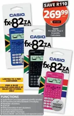 Checkers Hyper Casio FX-82ZA Plus II Scientific Calculator offer