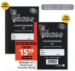 Checkers Hyper Scholar A4 Hardcover Counter Book offer