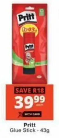 Checkers Hyper Pritt Glue Stick offer