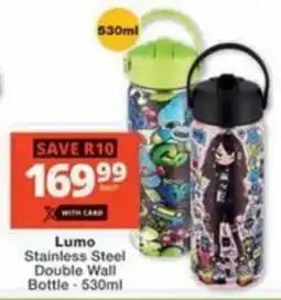 Checkers Hyper Lumo Stainless Steel Double Wall Bottle offer
