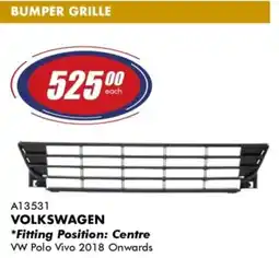 Goldwagen DPA volkswagen bumper grille offer