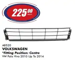 Goldwagen DPA volkswagen bumper grille offer
