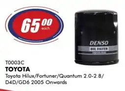 Goldwagen Denso toyota oil filter offer