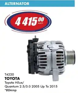 Goldwagen Bosch Toyota Alternator offer