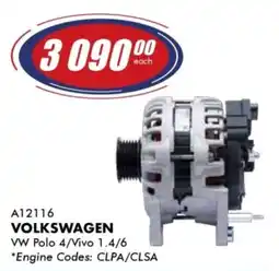 Goldwagen Bosch Volkswagen Alternator offer