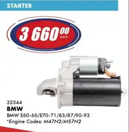 Goldwagen Bosch BMW Starter offer
