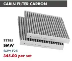Goldwagen Cool Xpert BMW Cabin Filter Carbon offer