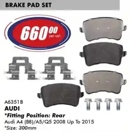 Goldwagen Ferodo audi brake pad set offer
