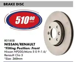 Goldwagen Ferodo nissan/ renault brake disc offer