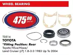 Goldwagen SKF Toyota wheel bearing offer