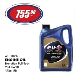 Goldwagen Elf Evolution Full-Tech VSX OW20 Engine Oil offer