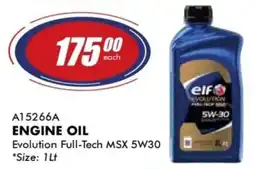 Goldwagen Elf Evolution Full-Tech MSX 5W30 Engine Oil offer