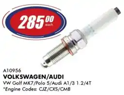Goldwagen NGK volkswagen/audi spark plug offer