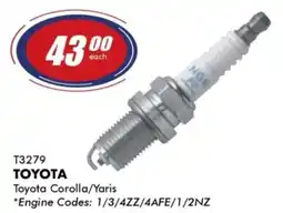 Goldwagen NGK Toyota spark plug offer