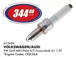 Goldwagen NGK volkswagen/audi spark plug offer