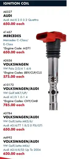 Goldwagen Borgwarner audi ignition coil offer