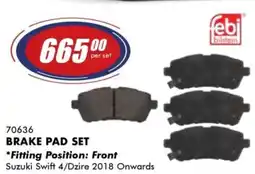 Goldwagen Febi bilstein brake pad set offer