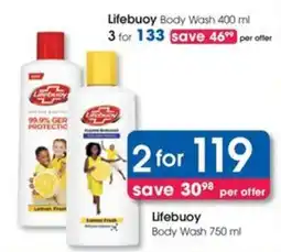 Clicks Lifebuoy Body Wash offer