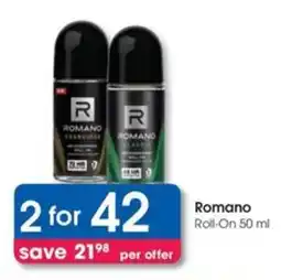 Clicks Romano Roll-On offer