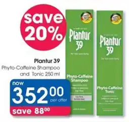 Clicks Plantur 39 Phyto-Caffeine Shampoo and Tonic offer