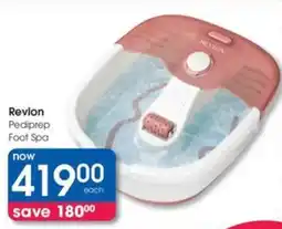 Clicks Revlon Pediprep Foot Spa offer