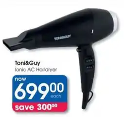 Clicks Toni&Guy Ionic AC Hairdryer offer