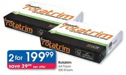 Clicks Rotatrim A4 Paper 500 Sheets offer