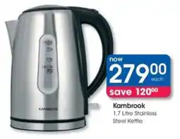 Clicks Kambrook Stainless Steel Kettle offer